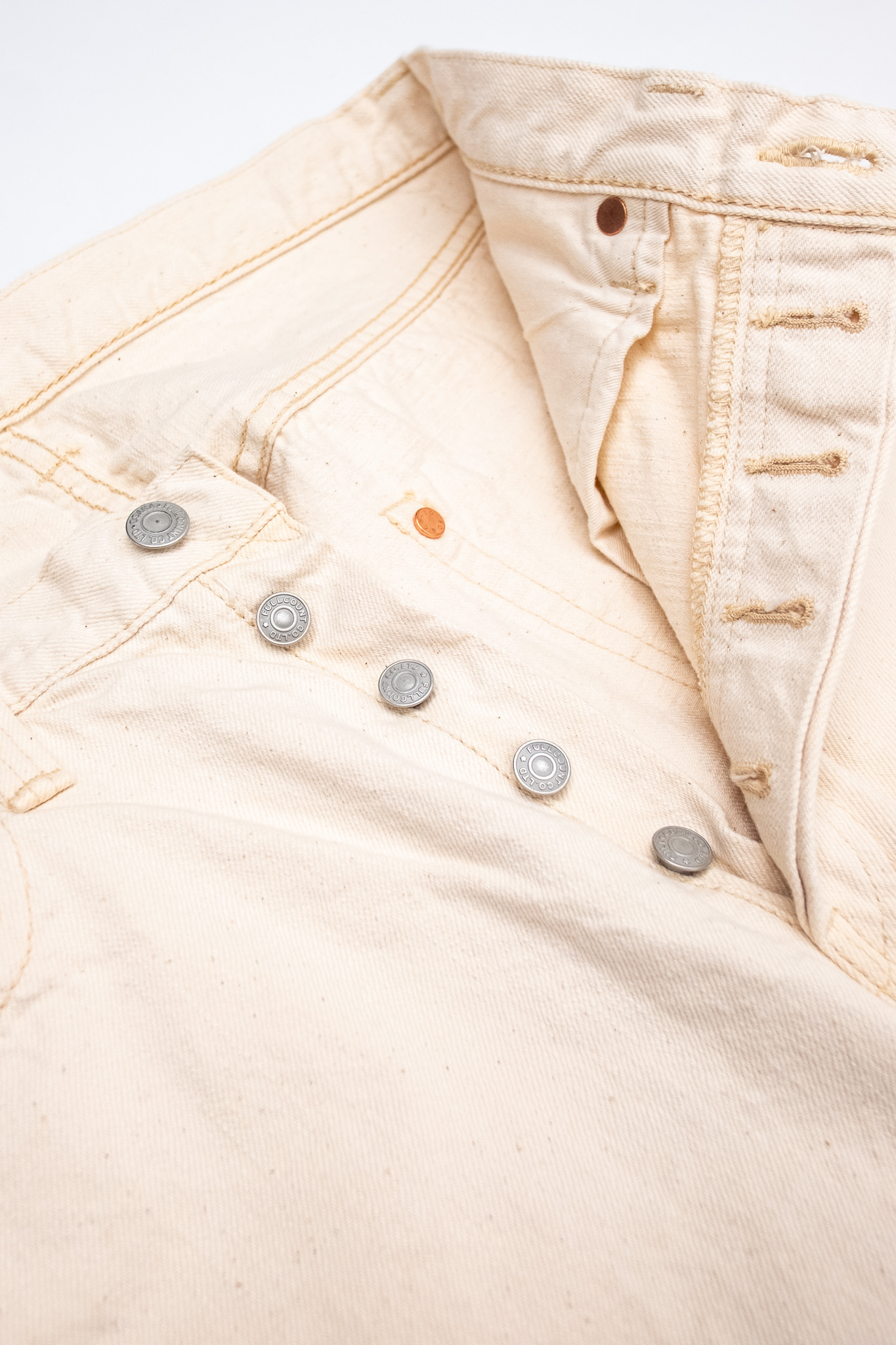 Fullcount - 0105EC Wide Ecru Selvedge Jeans - 6