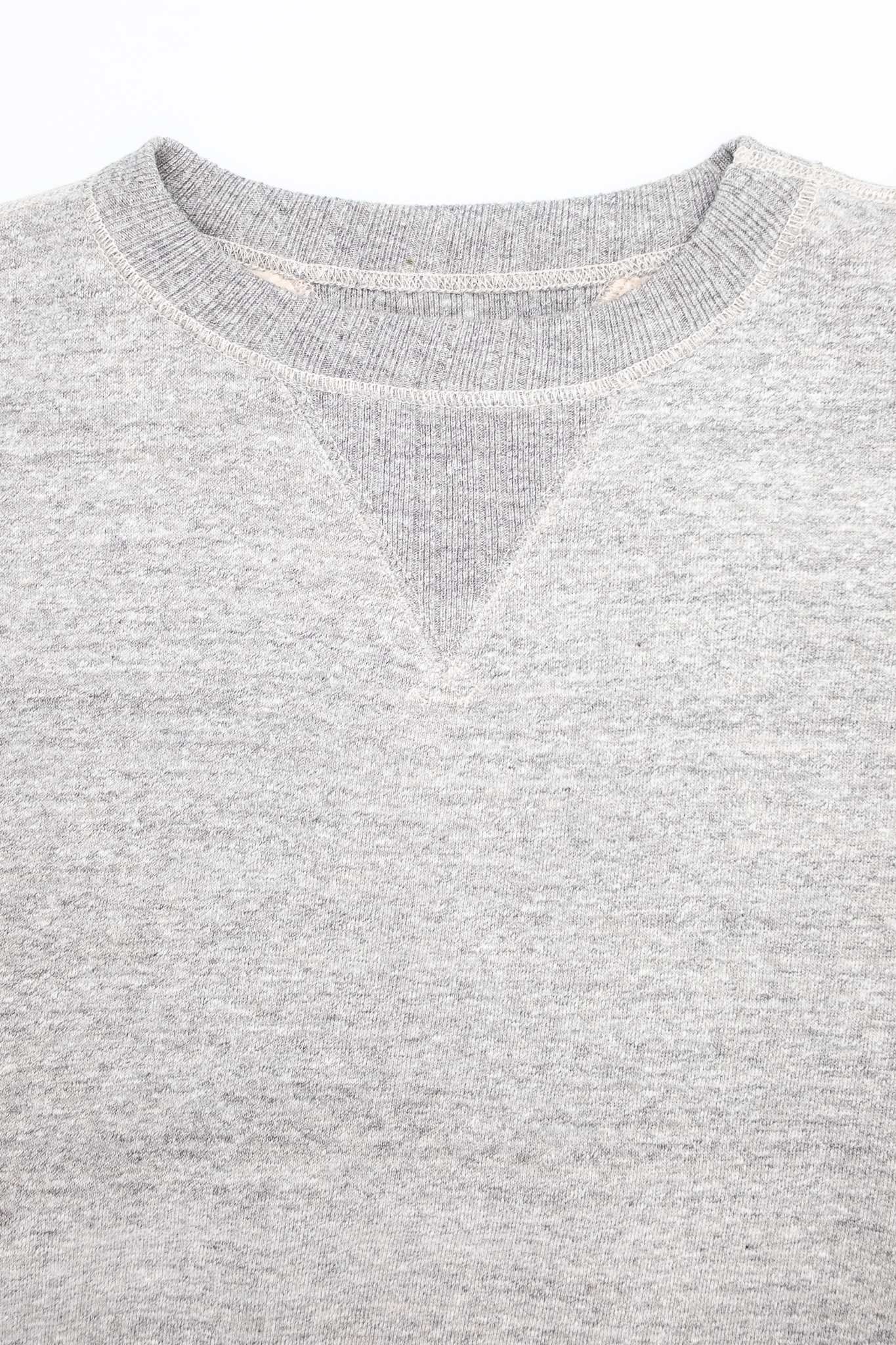 Fullcount - 3841 Double V Set In Sleeve Sweatshirt Heather Grey - 3