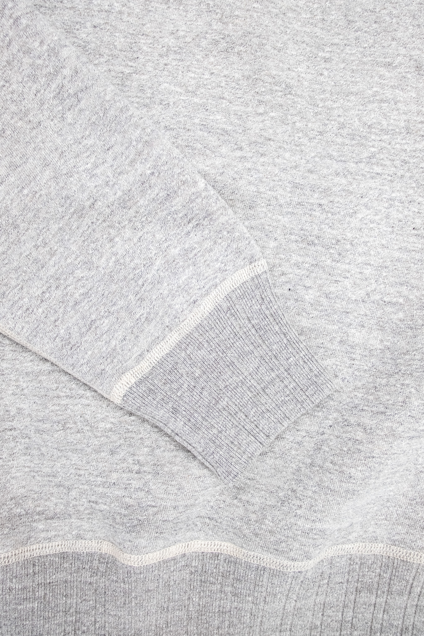 Fullcount - 3841 Double V Set In Sleeve Sweatshirt Heather Grey - 6