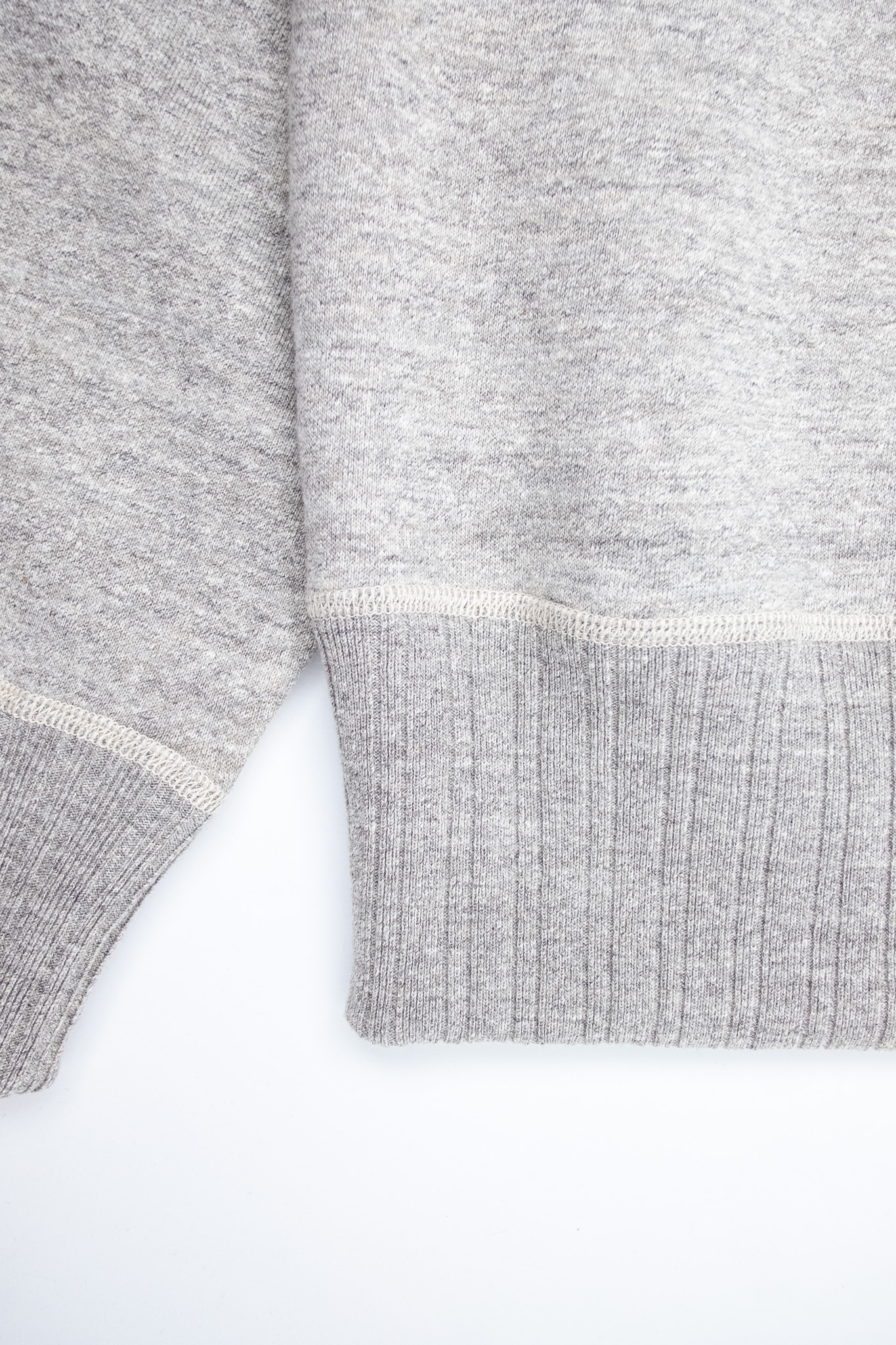 Fullcount - 3841 Double V Set In Sleeve Sweatshirt Heather Grey - 5