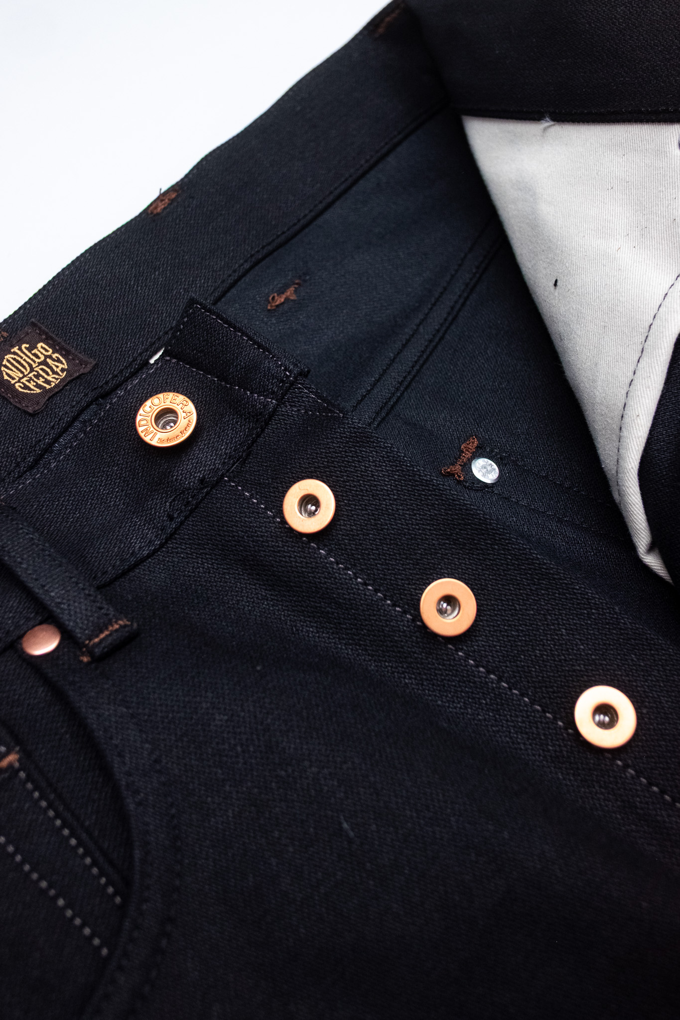 Indigofera - Wyatt Uneven Broken Twill Black 14oz - 6