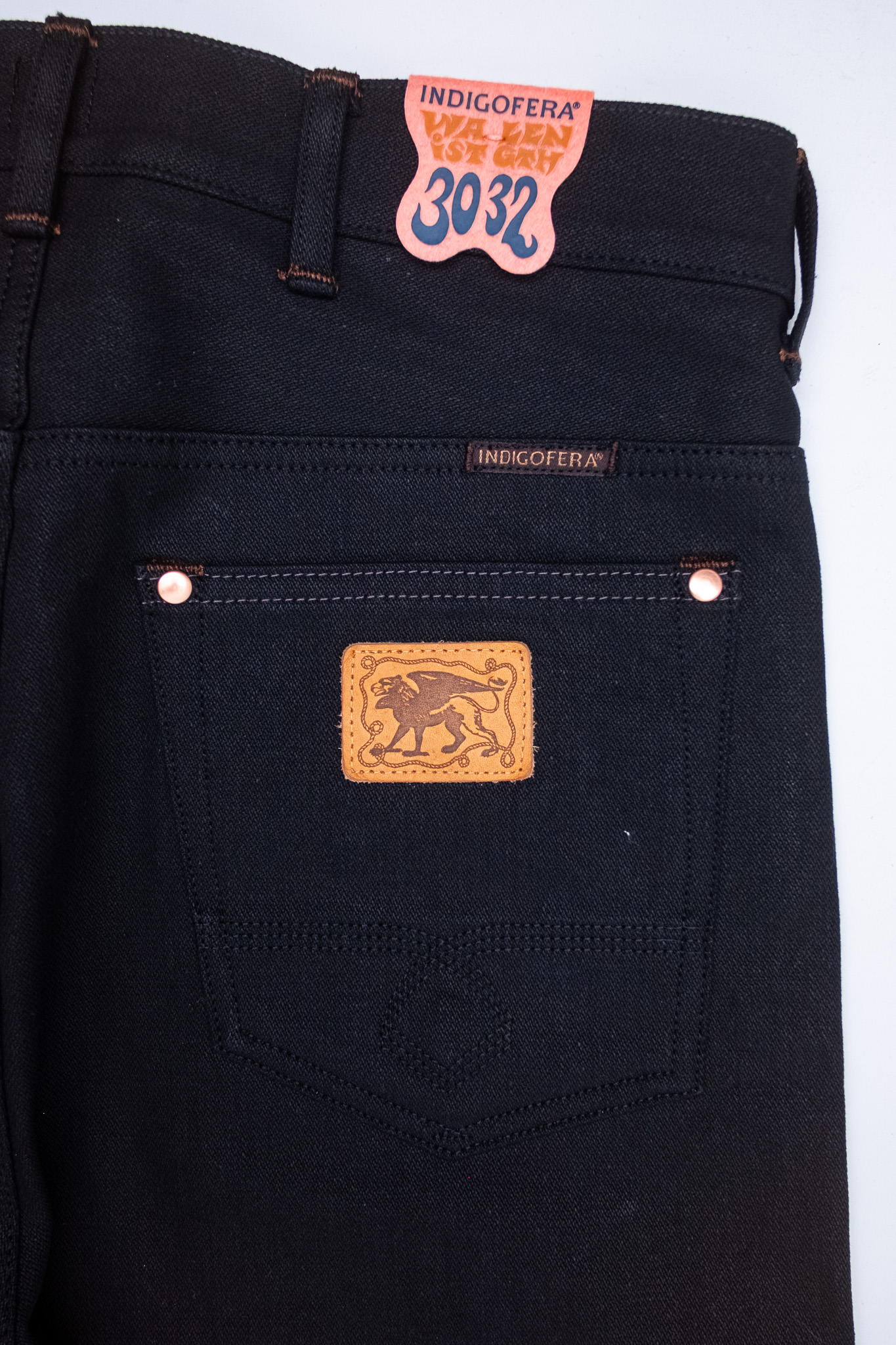 Indigofera - Wyatt Uneven Broken Twill Black 14oz - 8