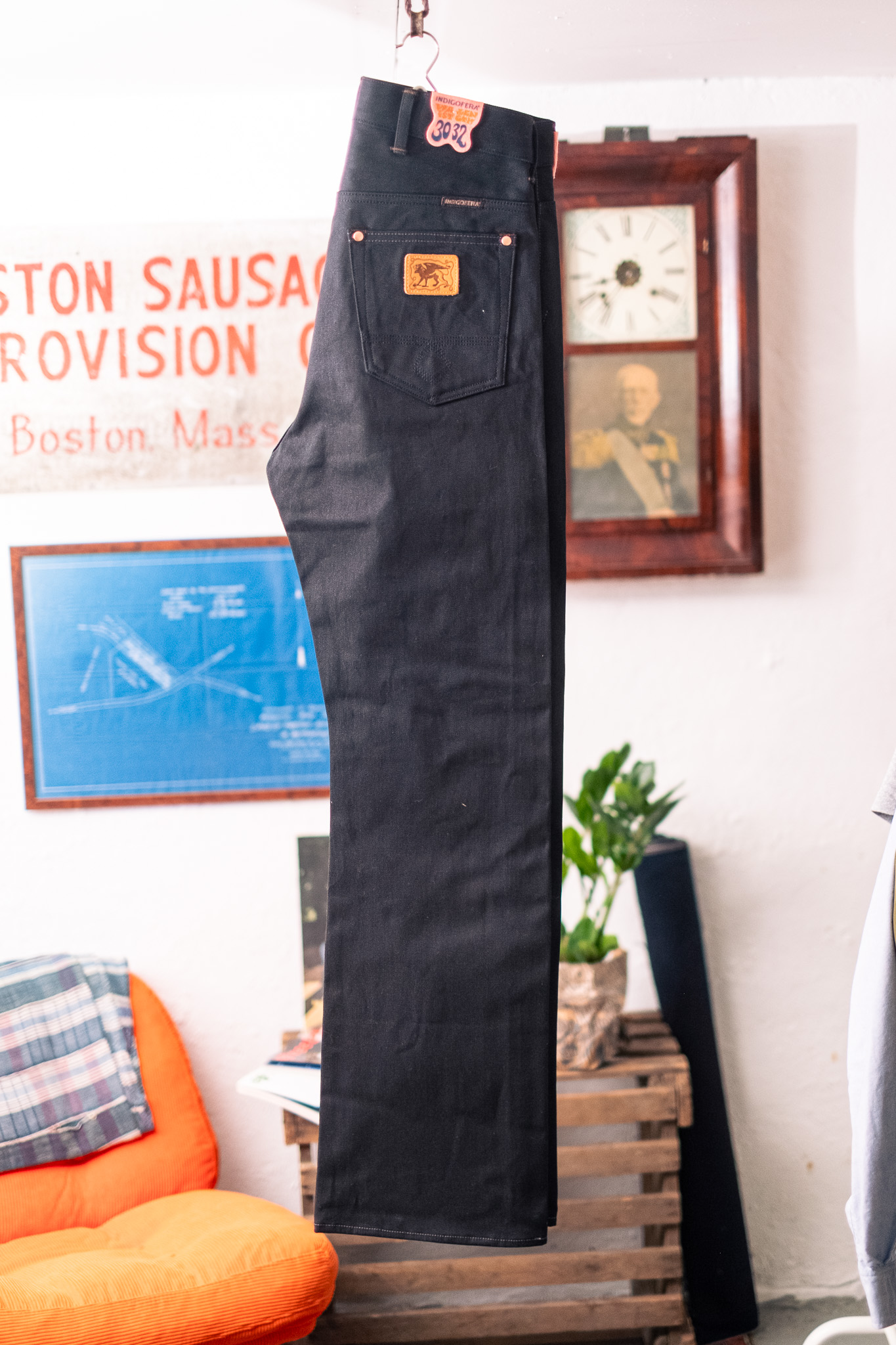 Indigofera - Wyatt Uneven Broken Twill Black 14oz