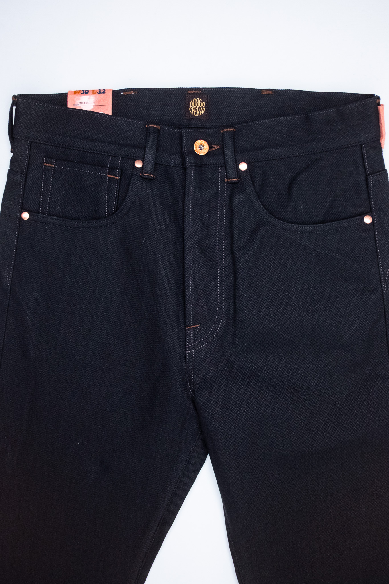 Indigofera - Wyatt Uneven Broken Twill Black 14oz - 4