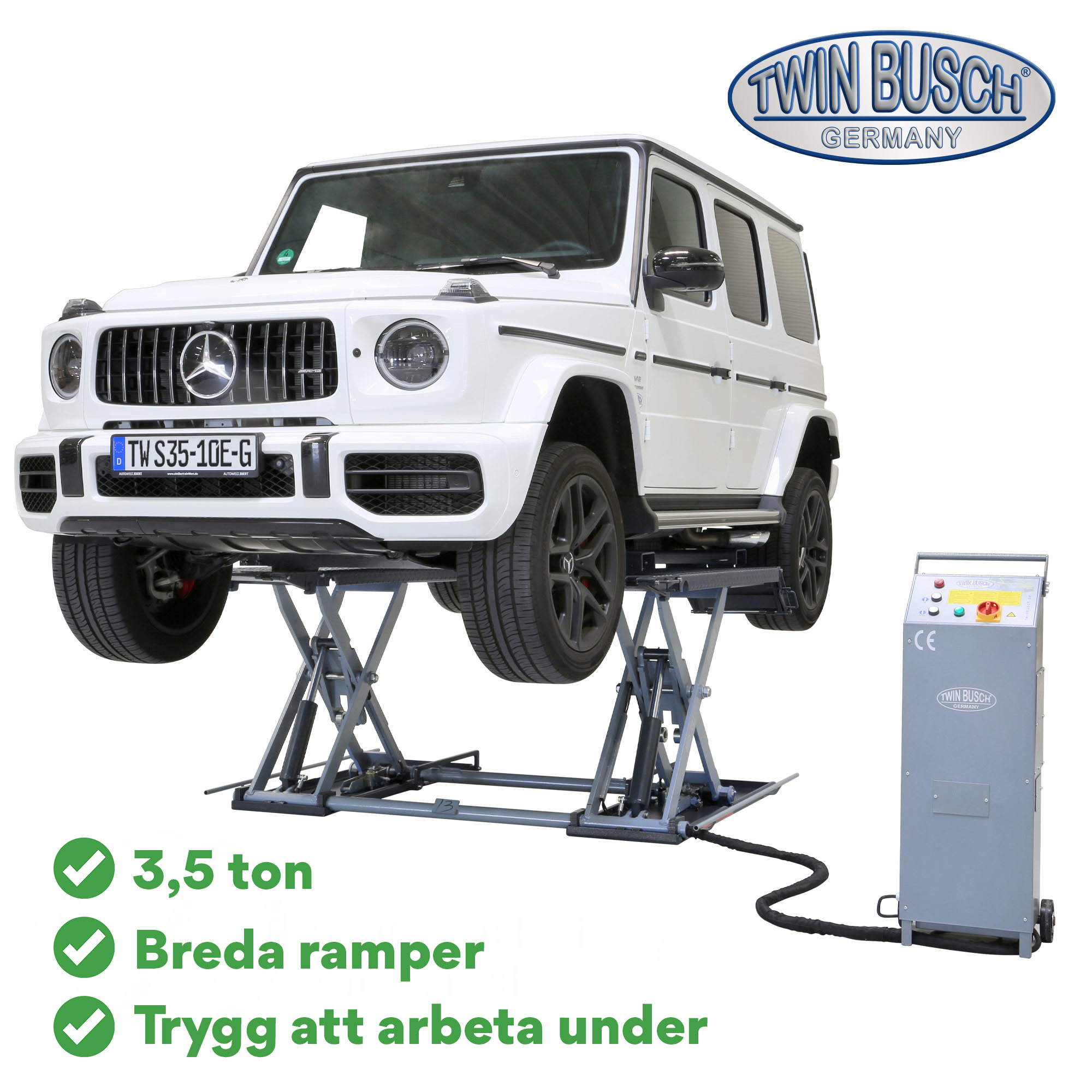 EAE Låglyftande saxlyft XL 3,5 t 