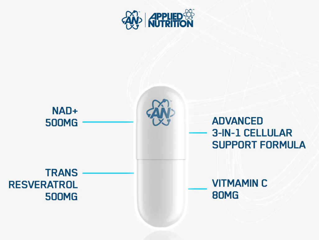 NAD+ Resveratrol - 60 kapslar - 3