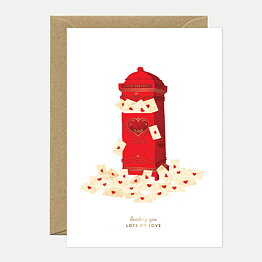 Love Letters Postbox card