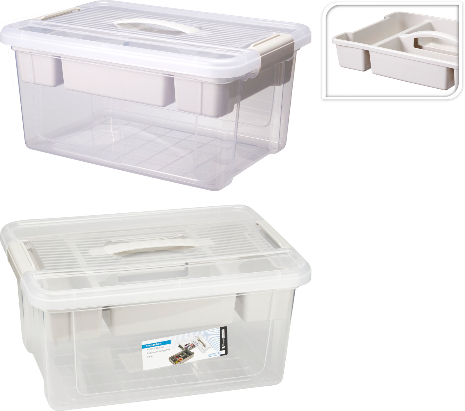 Förvaringsbox med insats – 16 liter