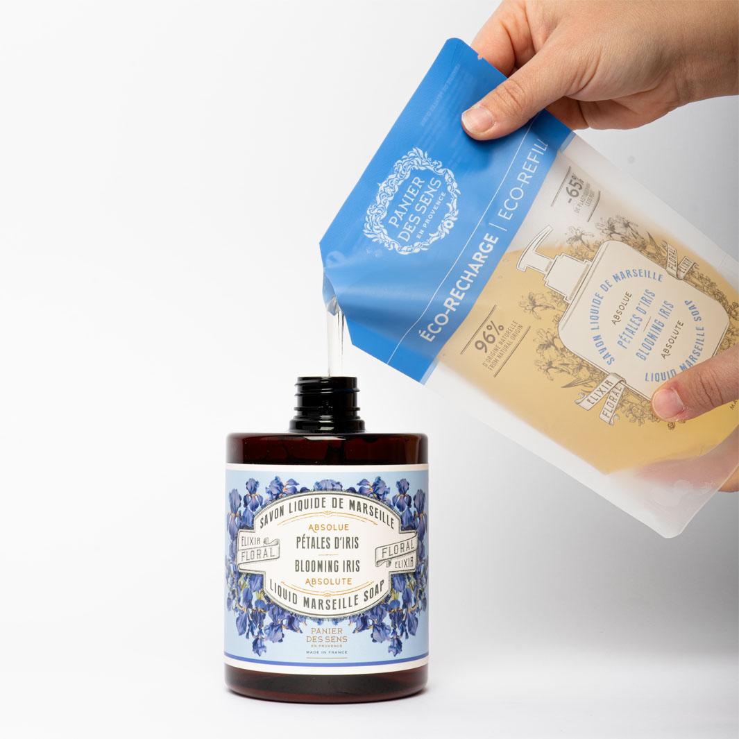 Panier des Sens 2 x Refill Iris Marseille Flytande Tvål - 2
