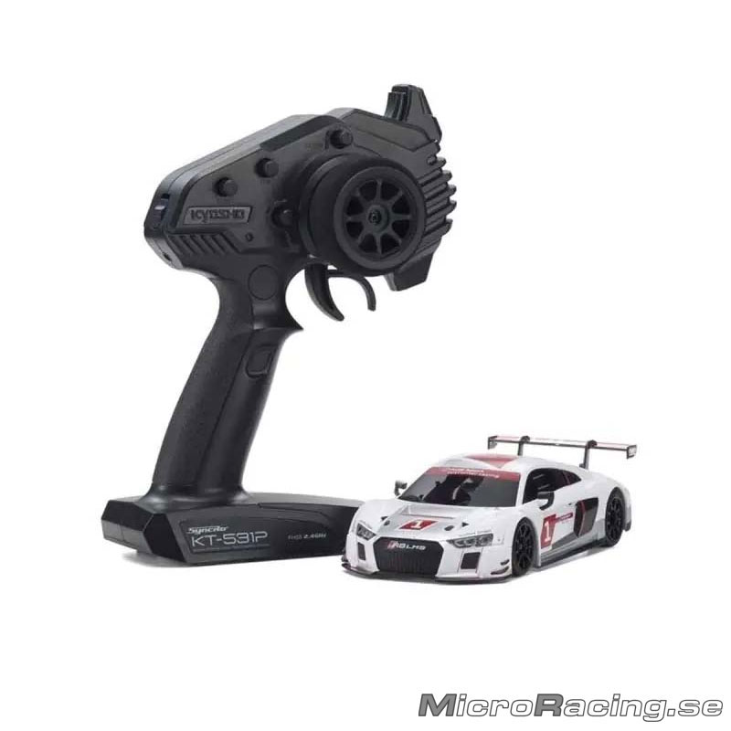 KYOSHO - MINI-Z MR04 RWD Audi R8 LMS 2015, Vit- Ready To Run