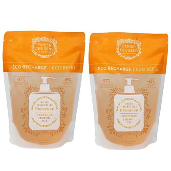Panier des Sens 2 x Refill Provence Marseille Flytande Tvål