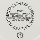 スティグ・リンドベリ  Jultallrikシリーズ  クリスマスの陶板  22cm  1981年〈箱付き〉