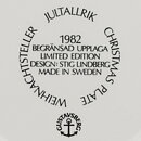 Stig Lindberg (Jultallrik 1982) Wall Plate with Christmas Motif 22 cm <with Box>