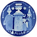 Stig Lindberg (Jultallrik 1982) Wall Plate with Christmas Motif 22 cm <with Box>