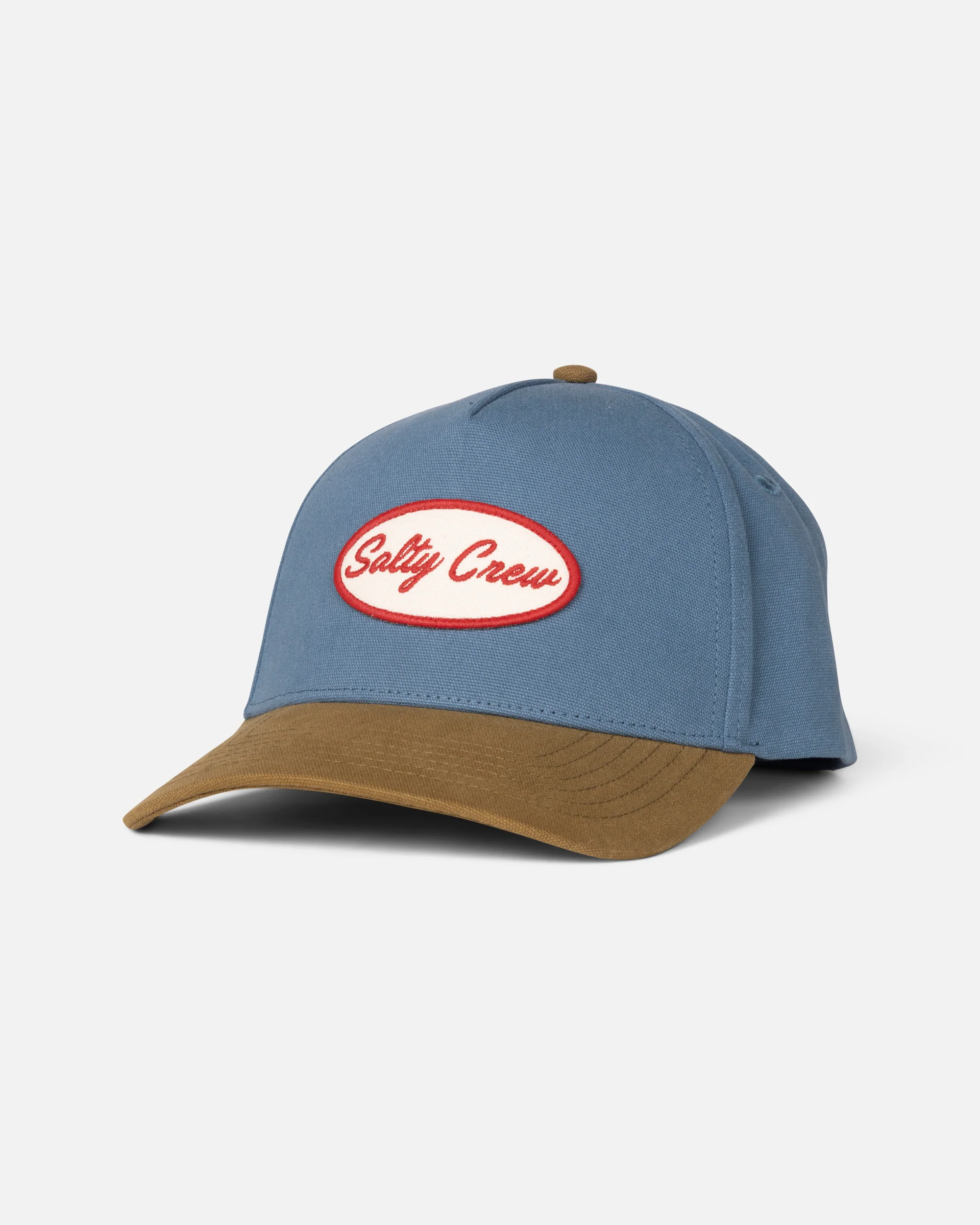 Salty Crew keps Upstream strapback slate/khaki