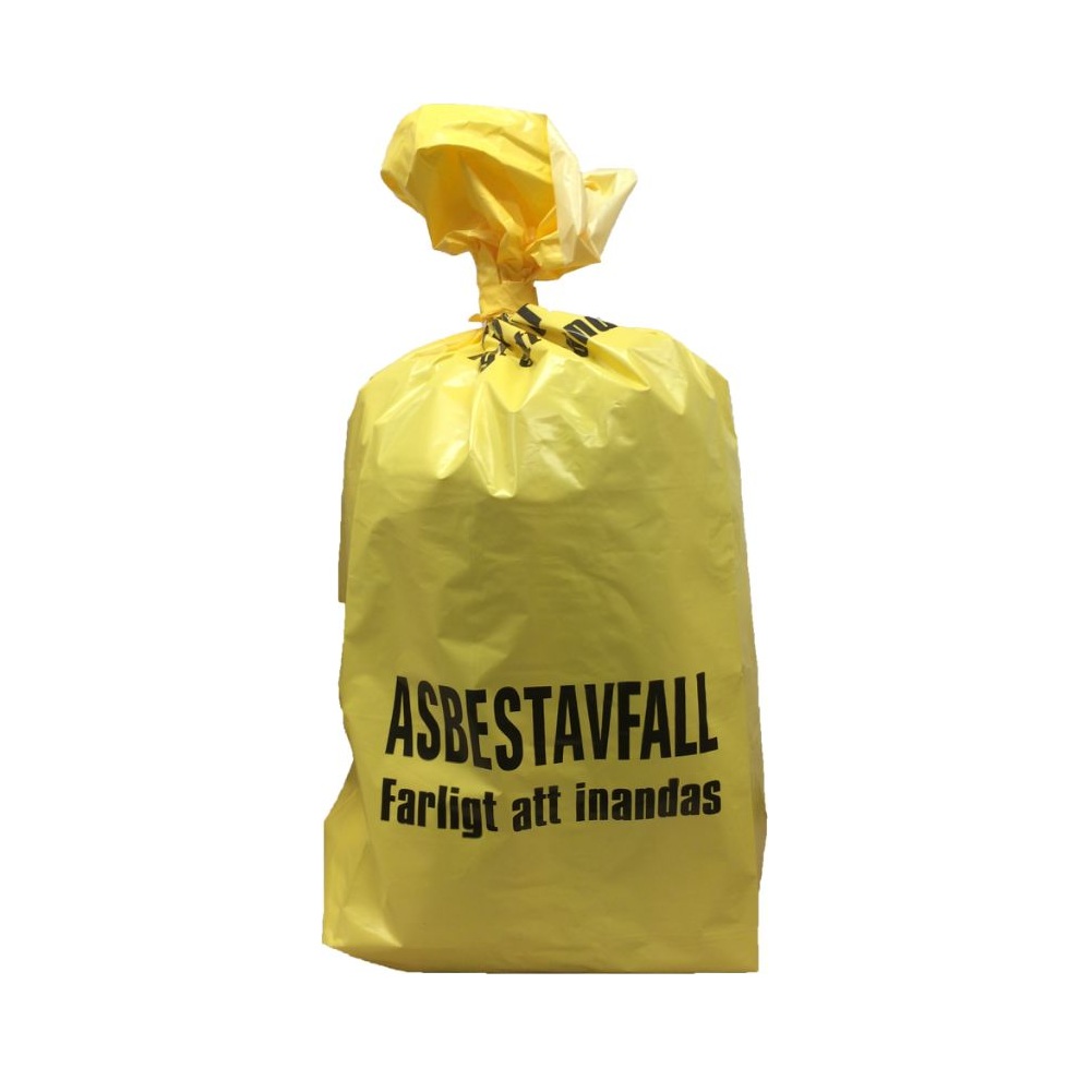 ASBESTAVFALL SÄCK FARLIGT AVFALL 