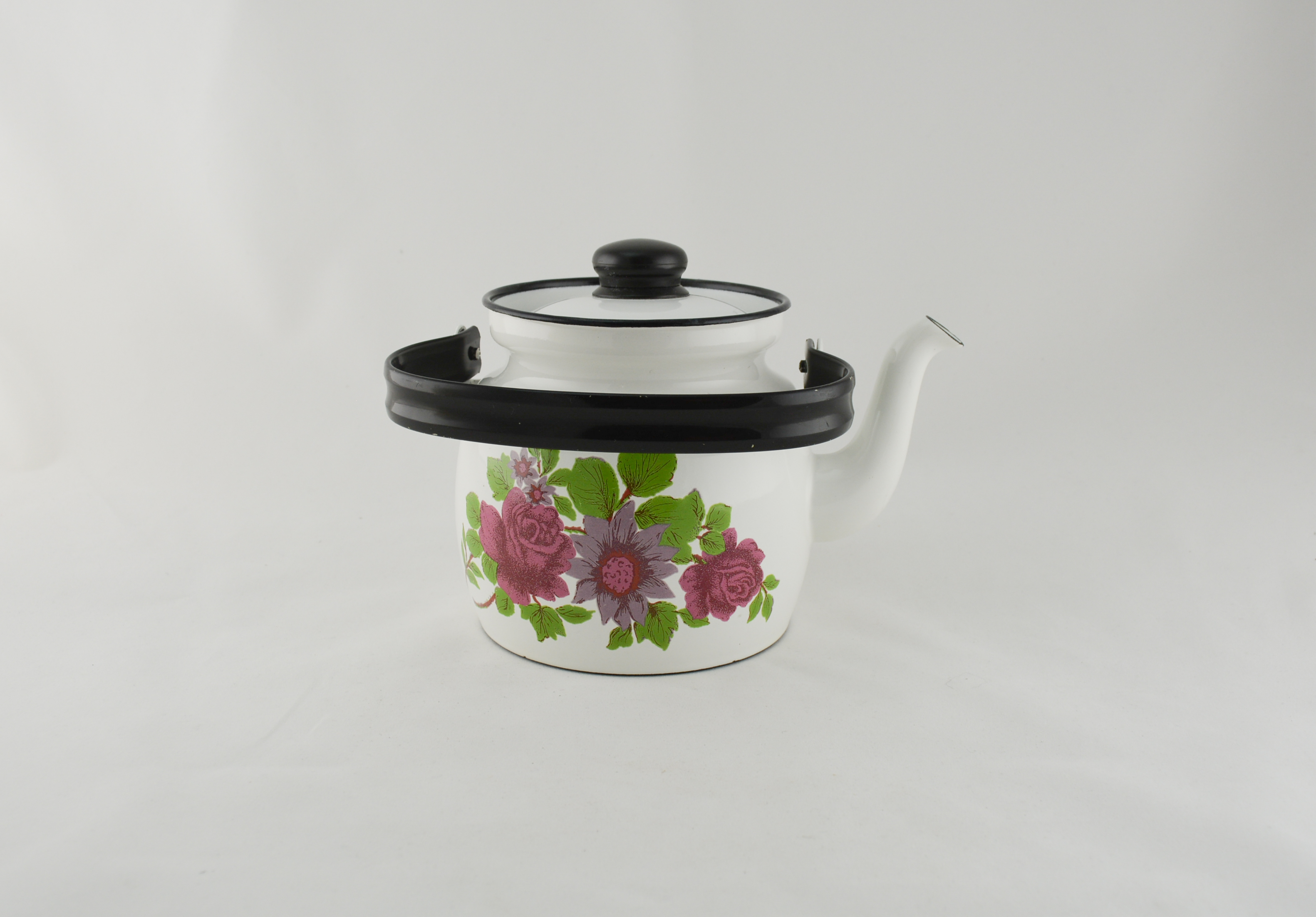 Kahvipannu 1,0 l, Finel, Ruusukuvio   - 3
