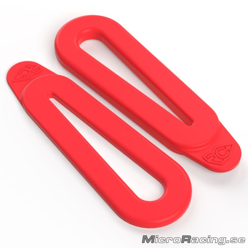 RC PROJECT - Förgasar Gummiband, Röd, 2st
