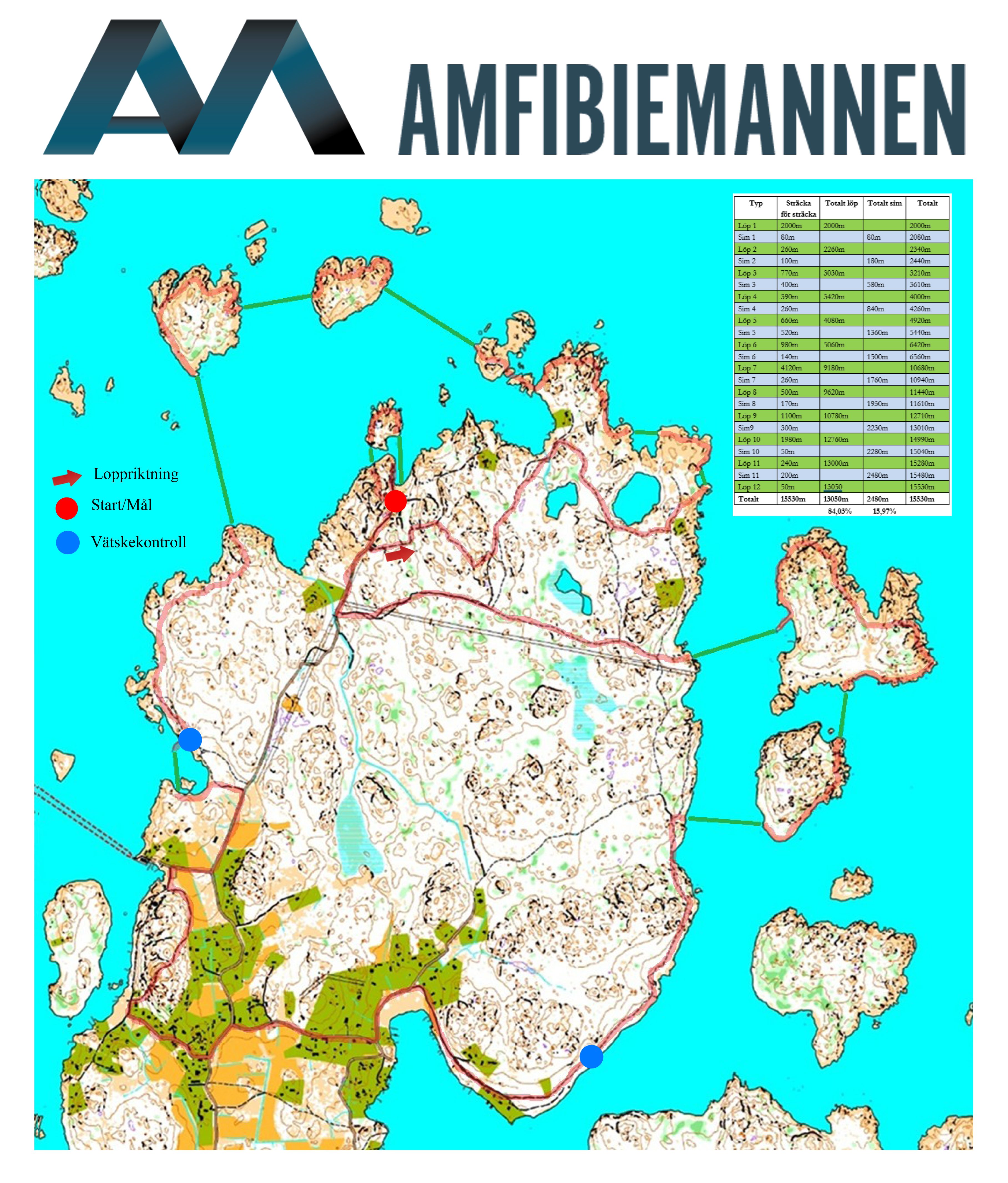 Amfibiemannen  Sprint  Swimrun - July 25, 2026 - 2