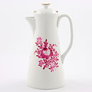 Stig Lindberg (1949) Coffee Pot with Pink Flowers Decor 20 cm