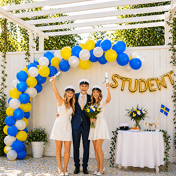  Ballongbåge & ballonggirlang "STUDENT" - XL
