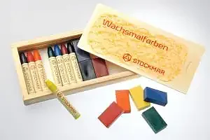 STOCKMAR 8 block + 8 stift i träask