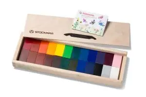 STOCKMAR 24 blockkritor i träask