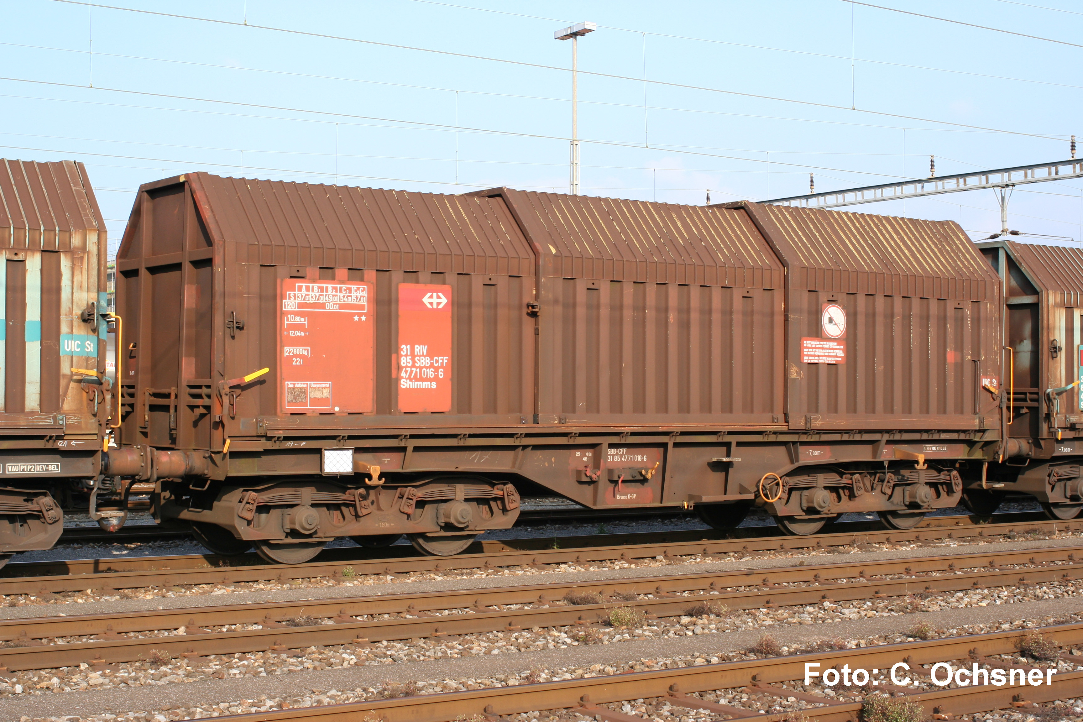 Huvvagn brun SBB V - 2