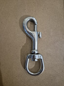 Pistolhake, 9cm, D-ring