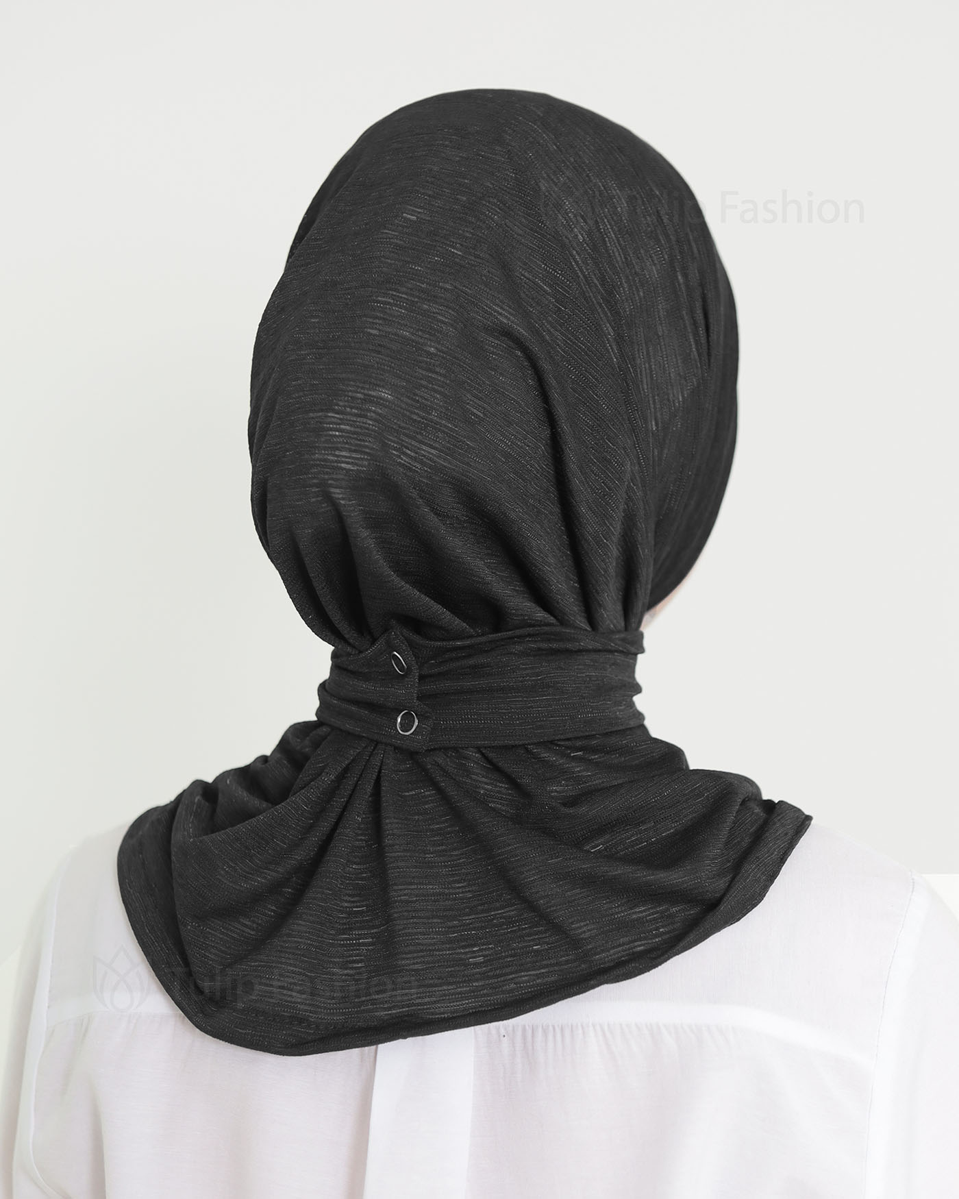Hijab - instant lycra mottled - Black - 4