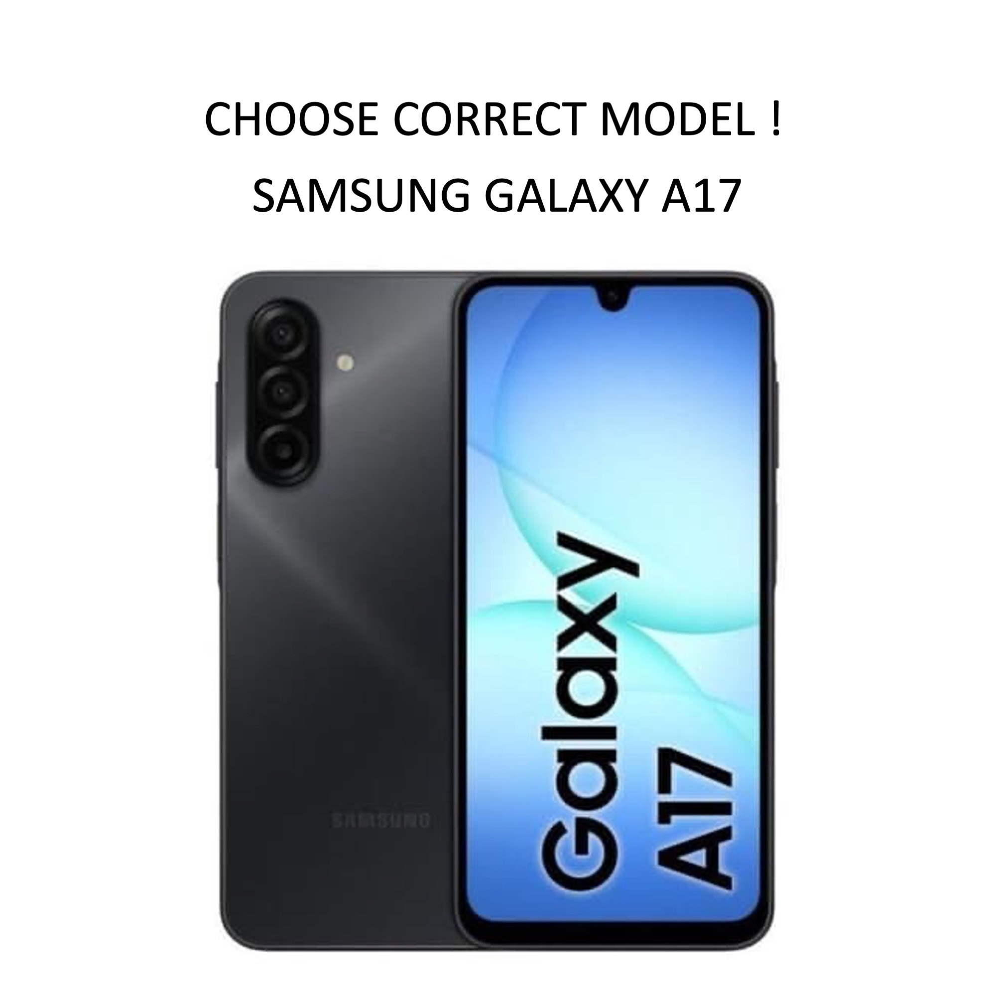 Samsung Galaxy A17 skal mobilskal silikon /  TPU - VÄLJ: - 2