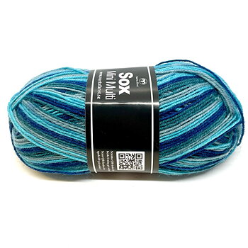 Sox Mini Multi turkos, petrol, blå 50 gr