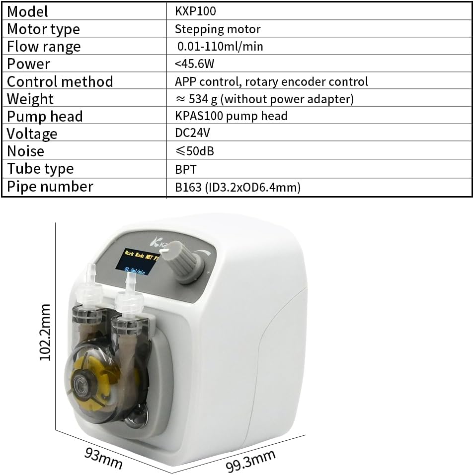 Kamoer KXP 100 Peristaltic stepper motor pump WIFI - 2