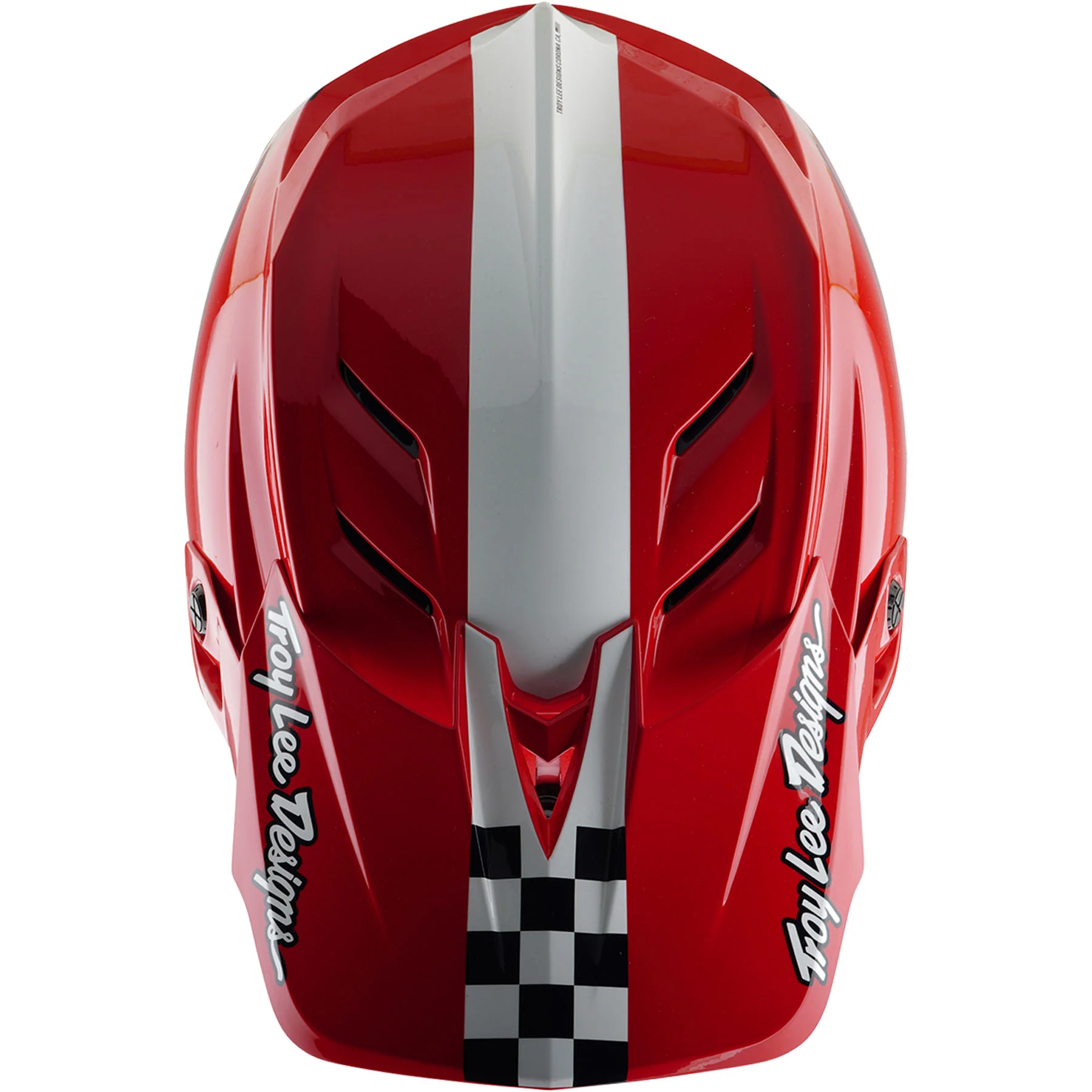 TLD D4 Polyacrylite MIPS Helmet Fifty-50 - White/Red Size  M - 6