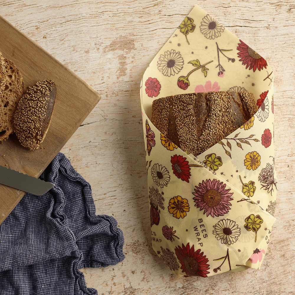 Bees Wrap vegansk vax duk för förvaring av bröd - Meadow Magic - 6