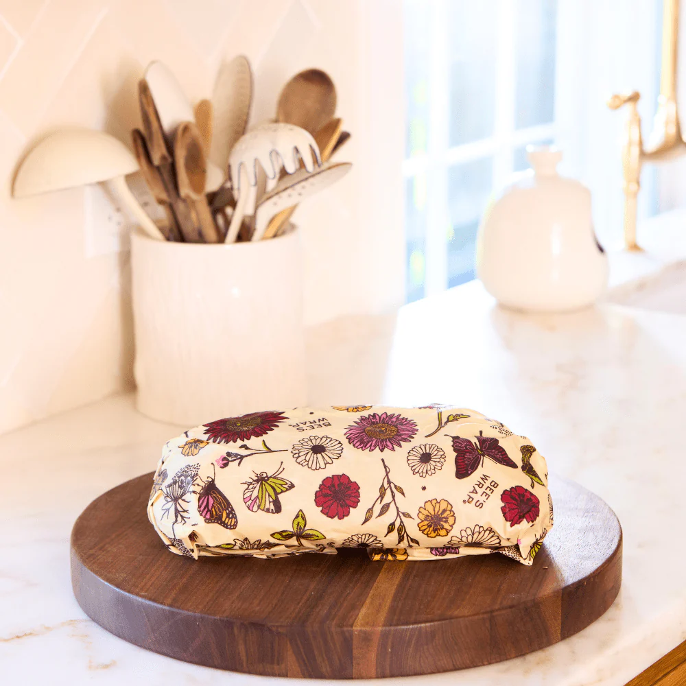 Bees Wrap vegansk vax duk för förvaring av bröd - Meadow Magic - 3