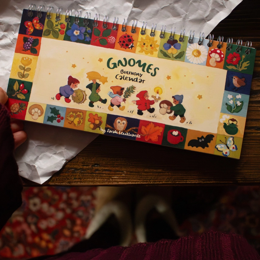 Gnomes| Evig, Födelsedagskalender  Sarah Leukhardt Studiosatsch