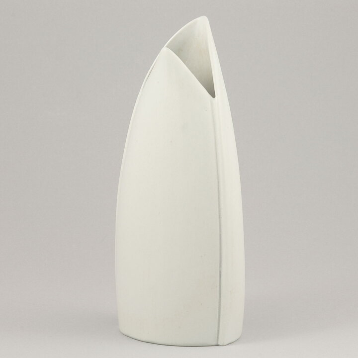 Stig Lindberg (Endiv 1956) White Organic Vase 18 cm (2)
