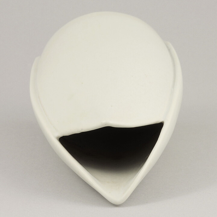 スティグ・リンドベリ Endivシリーズ フォルムが草を思わせる白い花瓶 Vase 1956年 18cm (2)