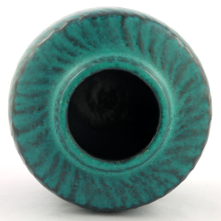 Gunnar Nylund (1959) Petroleum Green Sturdy Vase 14 cm