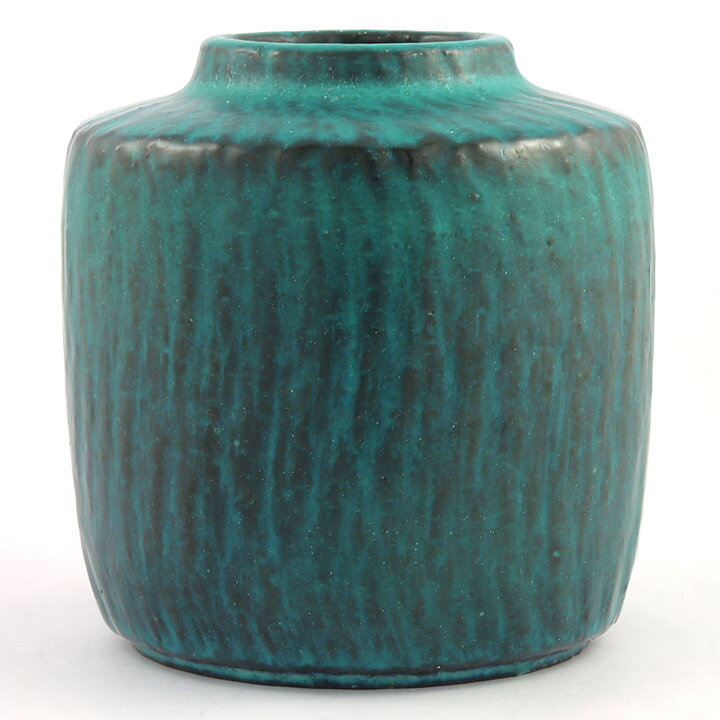 Gunnar Nylund (1959) Petroleum Green Sturdy Vase 14 cm
