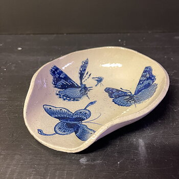 Spoonrest med Sommerfugler