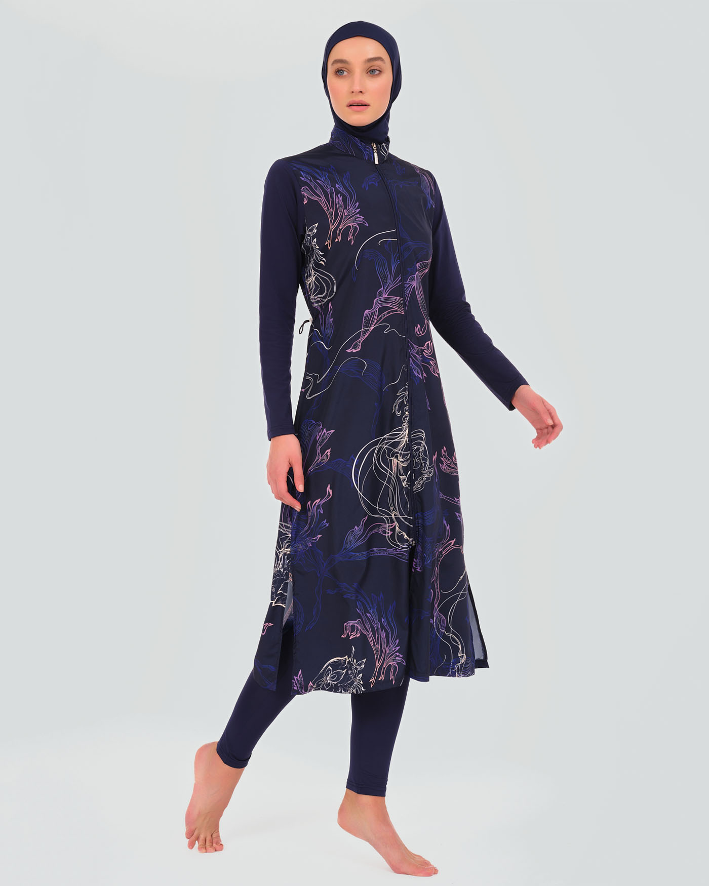 Muslim Swimsuit with hijab - Midnight Blue