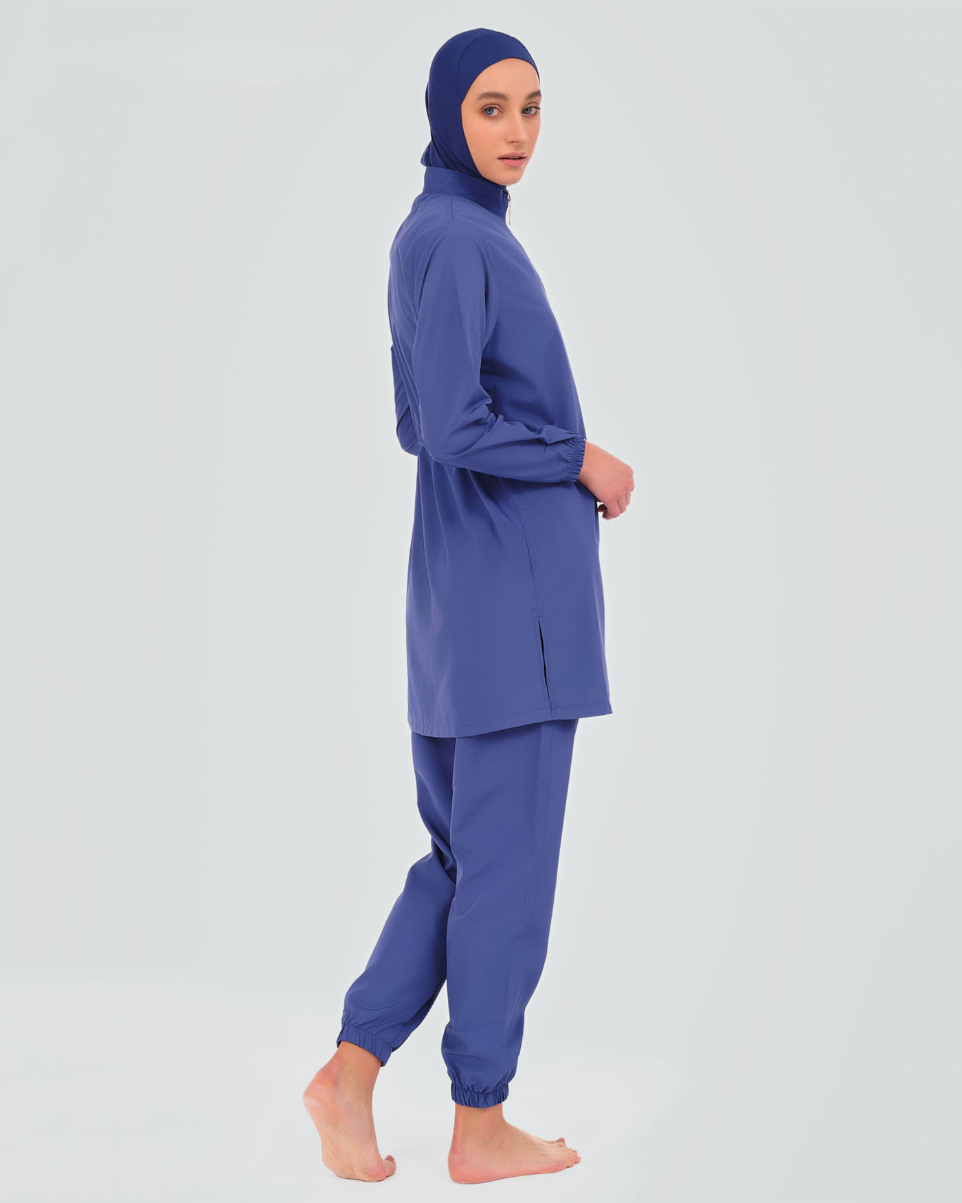 Muslim Swimsuit with hijab - Blue - 3