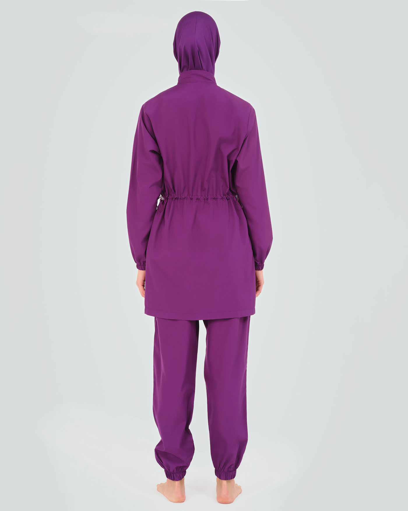 Muslim Swimsuit with hijab - Purple - 3