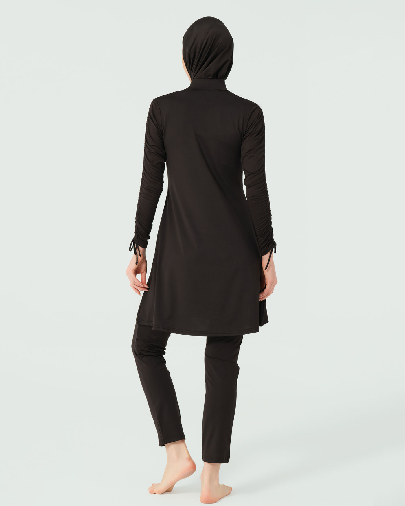Muslim Swimsuit with hijab - Black - 4