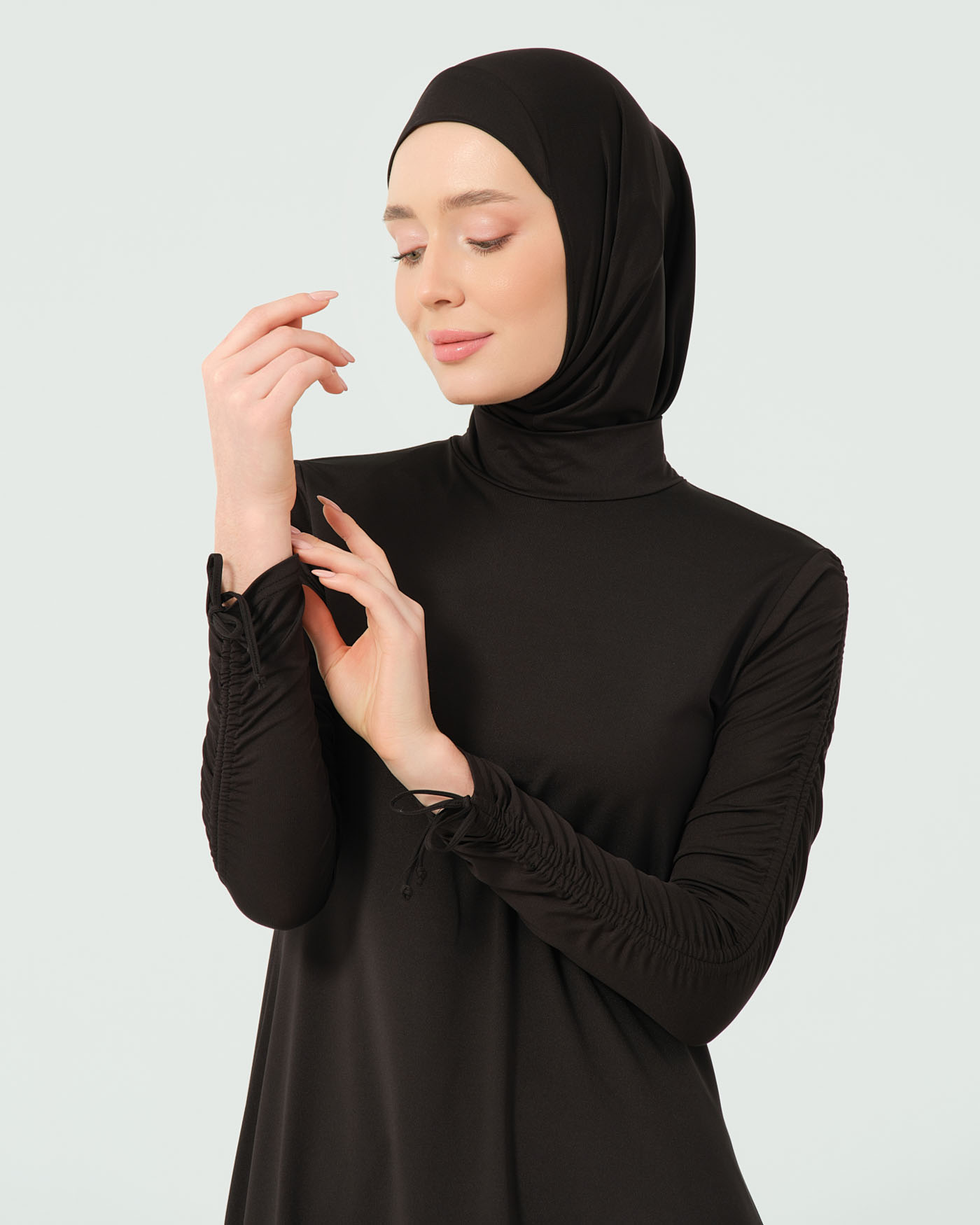 Muslim Swimsuit with hijab - Black - 6