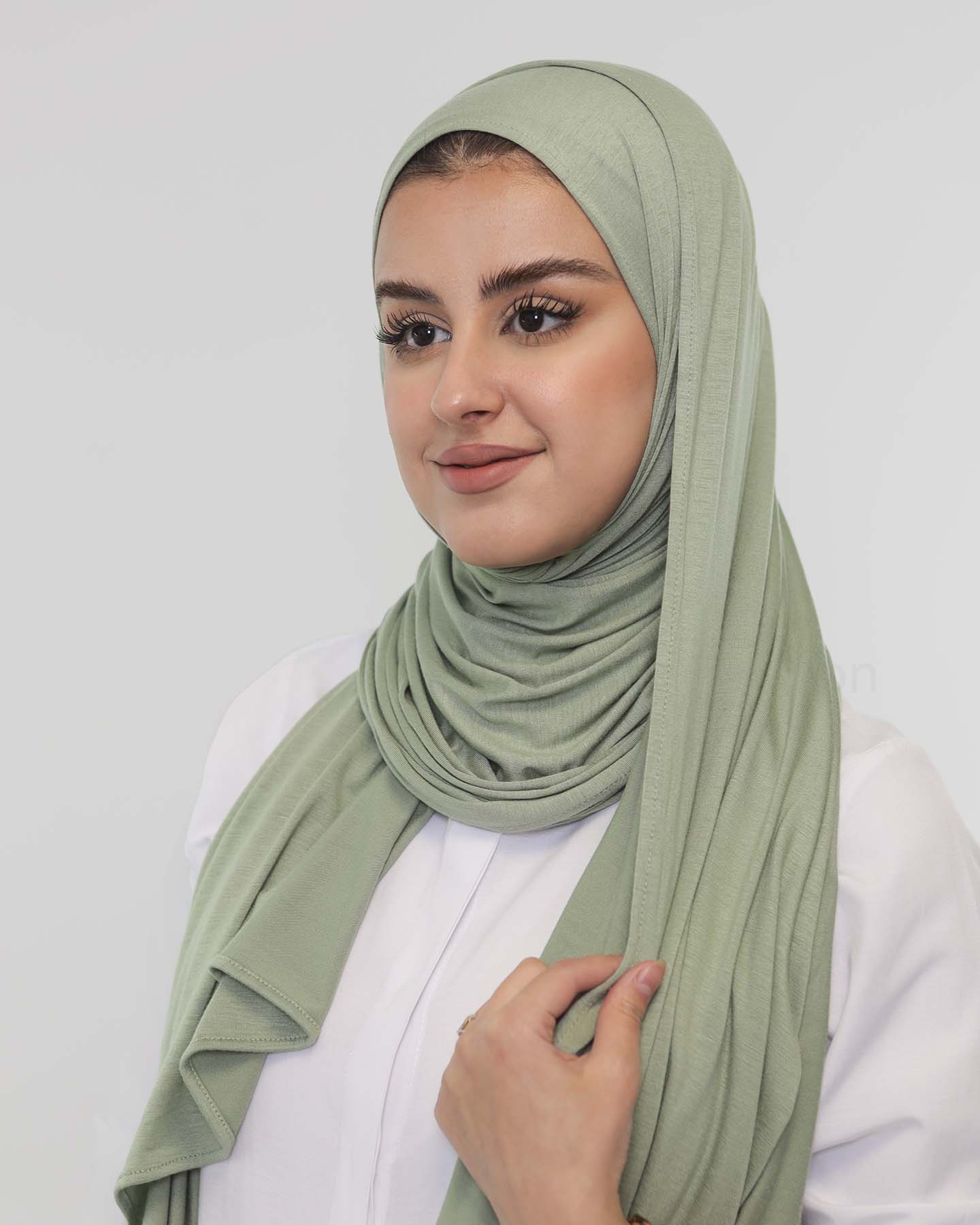 Premium Jersey Mini Hijab - Pistachio Green