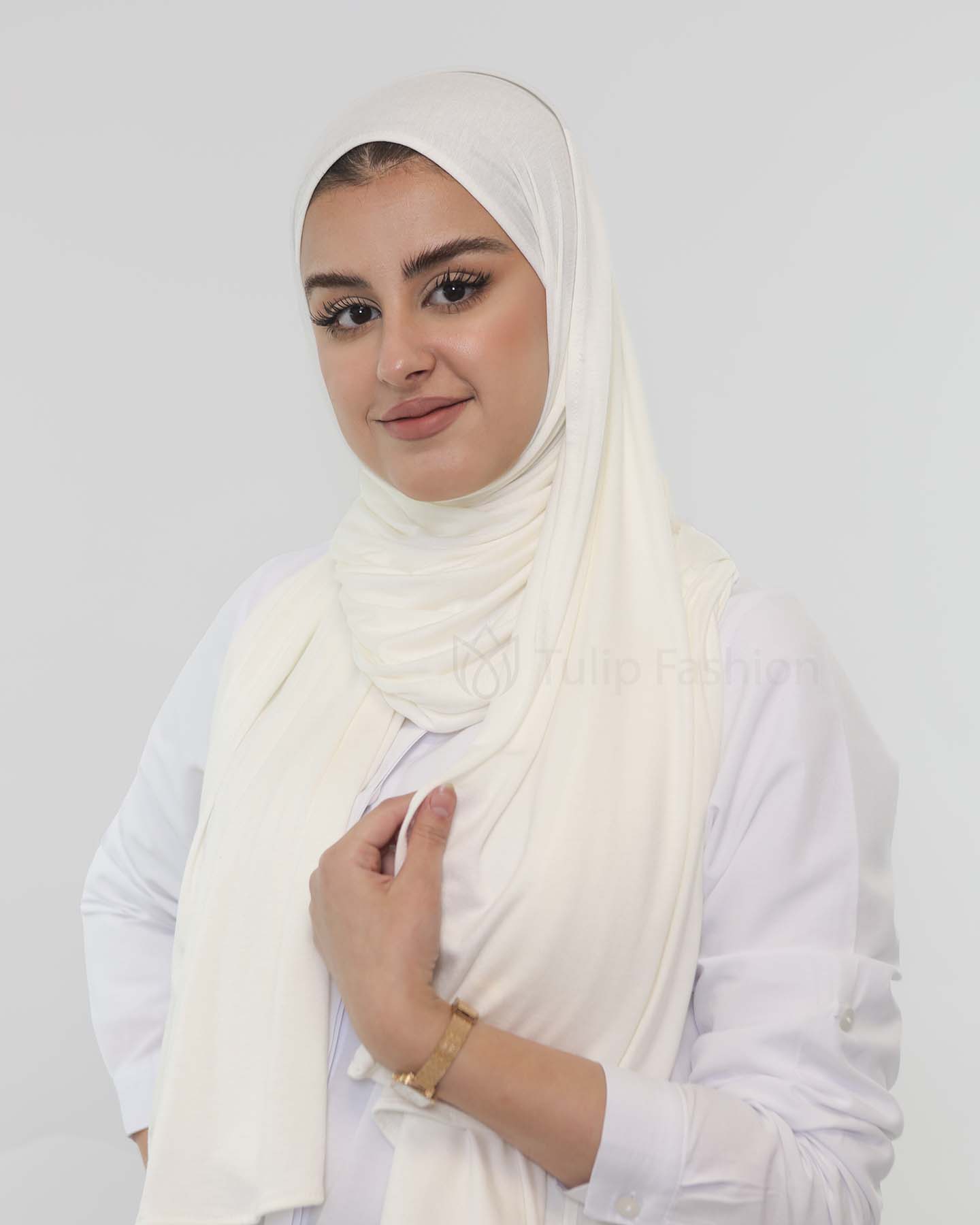 Premium Jersey Mini Hijab - Off-White