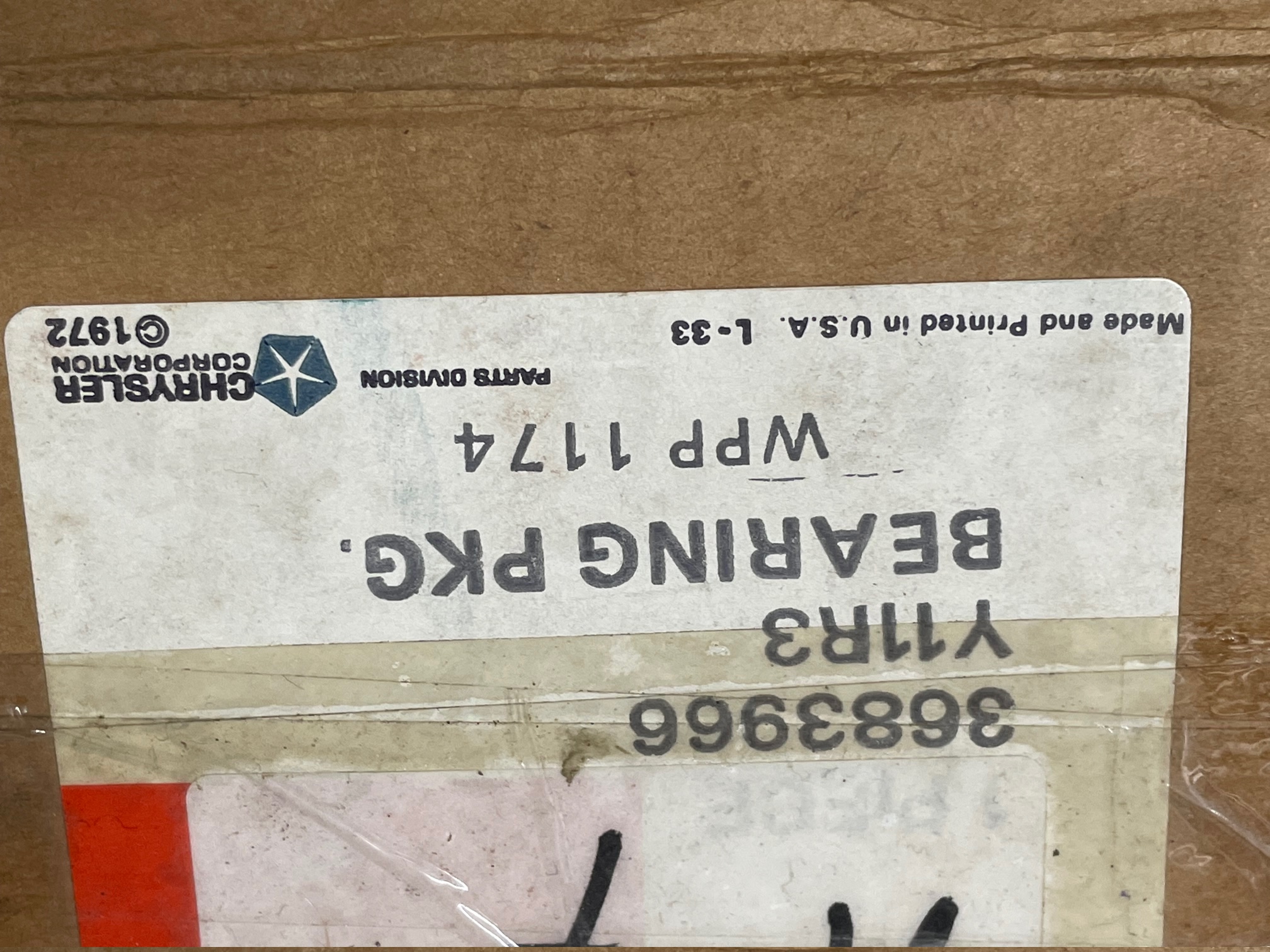 Mopar A7-RK hjullager kit höger 8,3/4"-Dana 60(#3683966) - 4